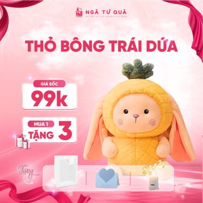 Thỏ bông trái dứa