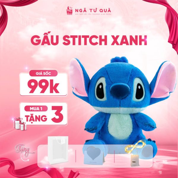 Gấu bông Stitch xanh