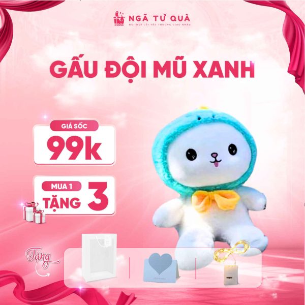 Gấu đội mũ xanh