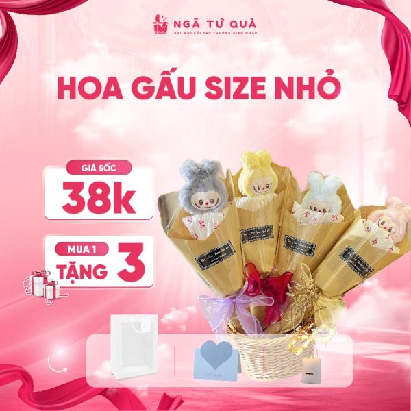 Hoa gấu size nhỏ