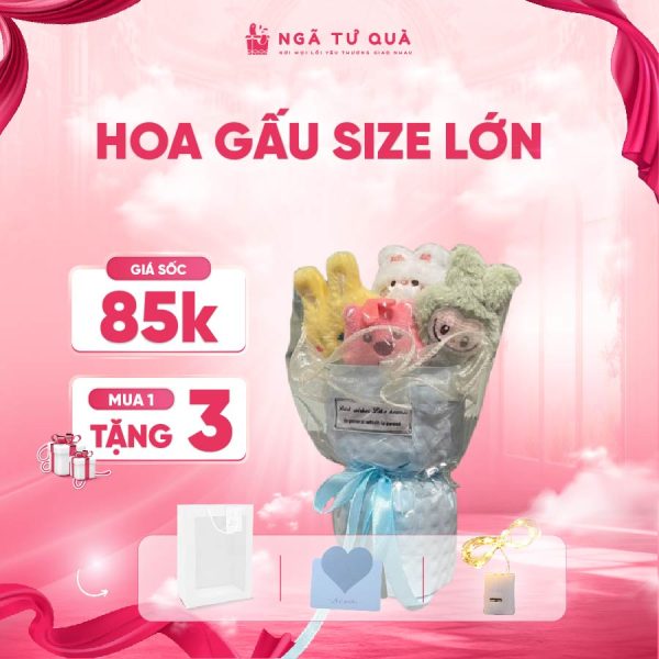 hoa gấu size to